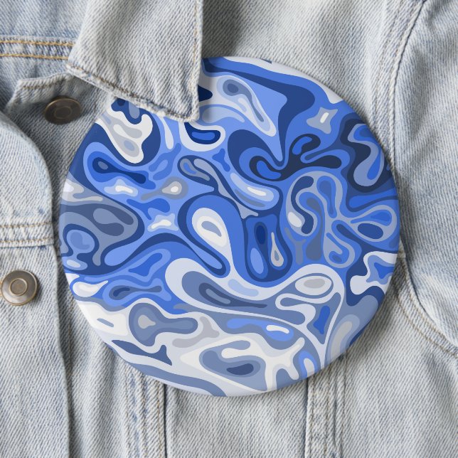 Liquid surface 10 6 cm round badge (In Situ)