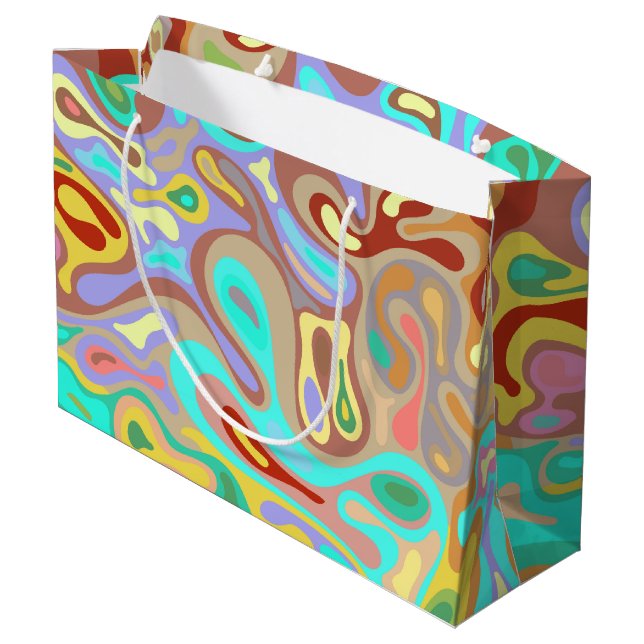 Liquid surface 12 large gift bag (Back Angled)
