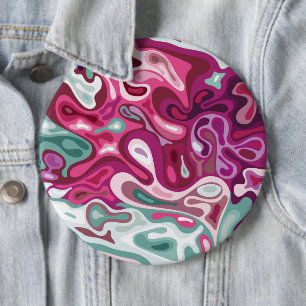 Liquid surface 3 6 cm round badge
