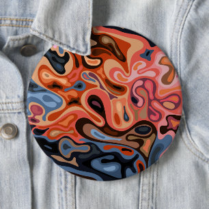 Liquid surface 4 6 cm round badge