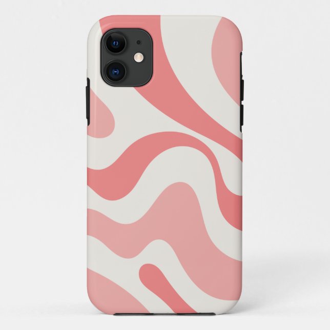 Liquid Swirl Abstract in Soft Pink  Case-Mate iPhone Case (Back)