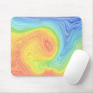 Liquid Swirl Abstract Mouse Pad