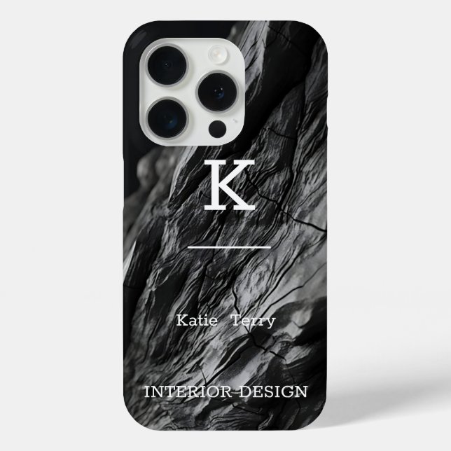 Liquid Swirl  Abstract Pattern in Black and white  Case-Mate iPhone Case (Back)