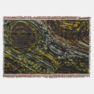 Liquid Tiger Gold Motion Throw Blanket