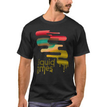 Liquid Times" Abstract Melting Graphic T-Shirt