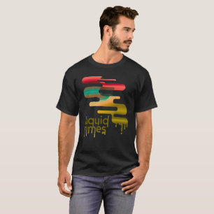 Liquid Times" Abstract Melting Graphic T-Shirt