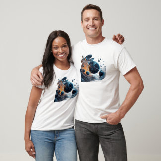 Liquid Universe Space-Themed Softstyle Unisex T-Shirt