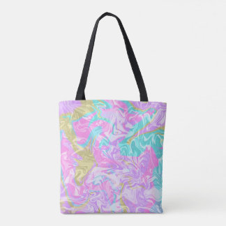 Liquid vanilla colours mixed tote bag