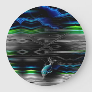 Liquid Vibrations Dolphin Neon Wall Clock