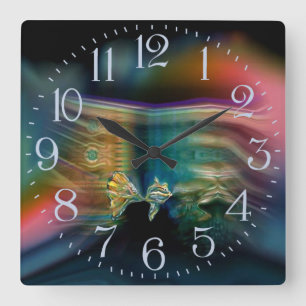 Liquid Vibrations Funky Fish Wall Clock