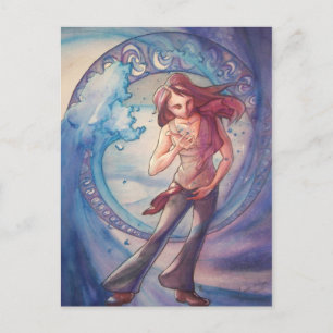 Liquid Water Figure Postcard