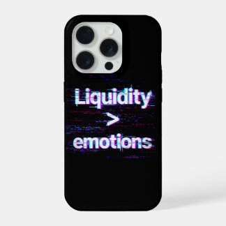 Liquidity Over Emotions Glitch Phone Case