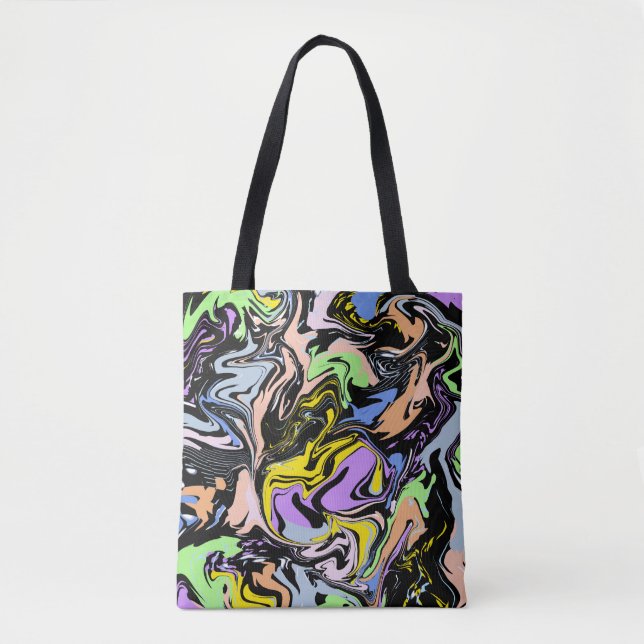 Liquify Abstraction Tote Bag (Front)