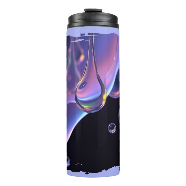 Liquify - AI Fantasy Sci-Fi Art Print Thermal Tumbler (Front)