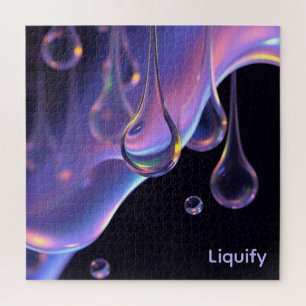 Liquify - AI Fantasy Sci-fi Digital Art Print Jigsaw Puzzle