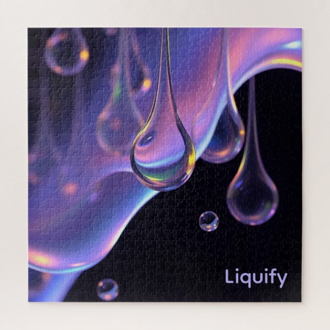 Liquify - AI Fantasy Sci-fi Digital Art Print Jigsaw Puzzle (Vertical)