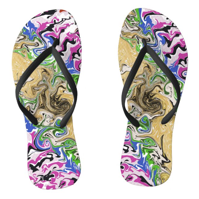 Liquify multicolours thongs (Footbed)