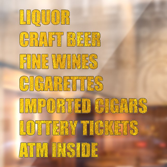 Liquor Craft Beer Fine Wines Cigars Lotto Atm Etc (Sheet 2)