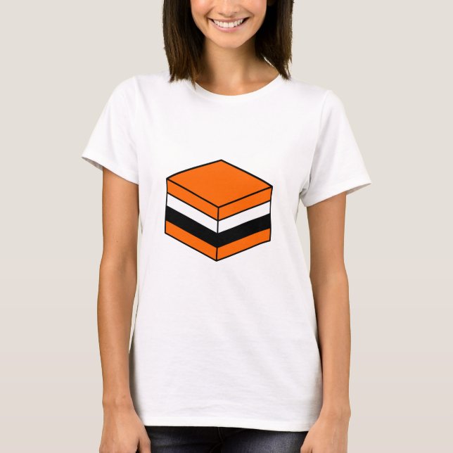 Liquorice All Sort - Orange, White and Black T-Shirt (Front)