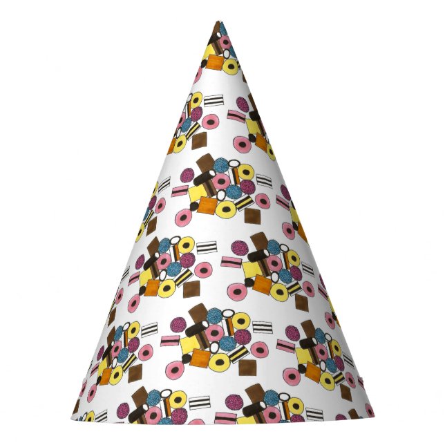 Liquorice Allsorts All Sorts Liquorice Candy Sweet Party Hat (Front)