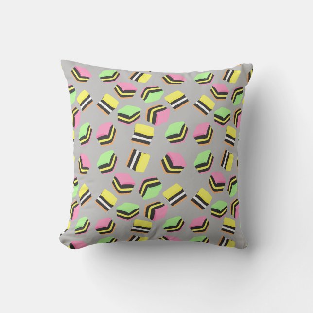 Liquorice Allsorts Candy Pillow (Front)