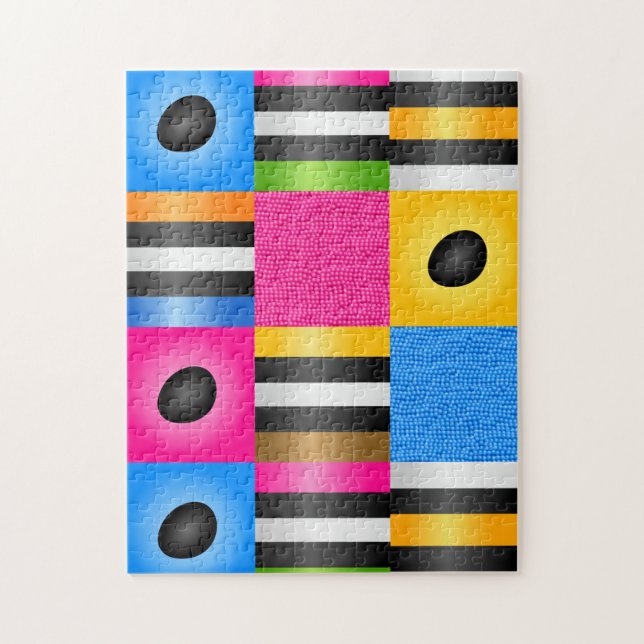 Liquorice Allsorts Candy Pixels Jigsaw Puzzle (Vertical)