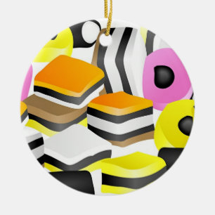 Liquorice Allsorts Ceramic Ornament