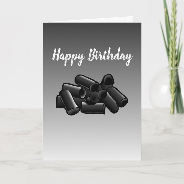 Liquorice Birthday Card (Front)