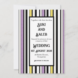 Liquorice Candy - Wedding Invitation
