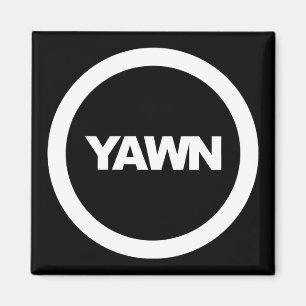 Liquorice Yawn Brand Fridge Magnet