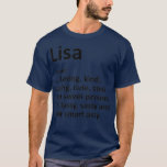 LISA Definition Personalised Name Funny Birthday T-Shirt<br><div class="desc">LISA Definition Personalised Name Funny Birthday . Check out our birthday t shirt selection for the very best in unique or custom,  handmade pieces from our shops.</div>