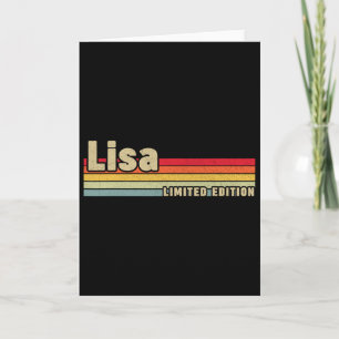 Lisa Gift Name Personalised Birthday Fun Christmas Card