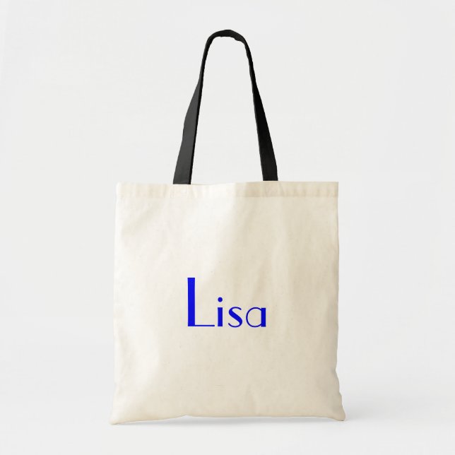 Lisa In Black And White Tote Bag (Front)