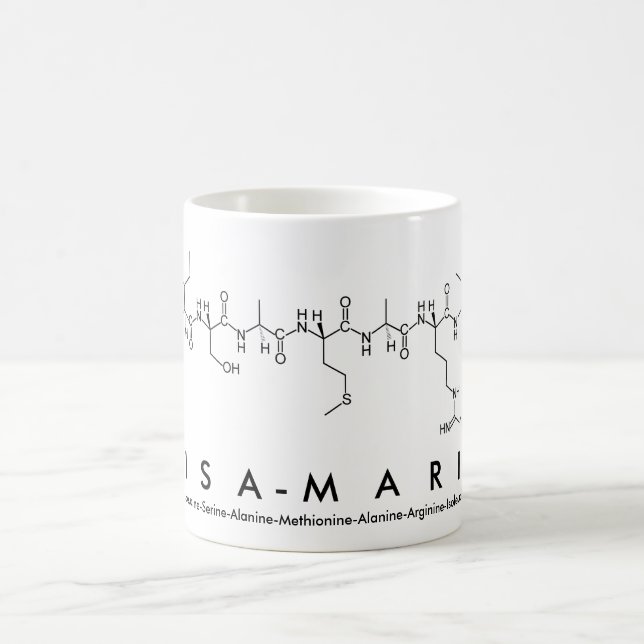 Lisa-Maria peptide name mug (Center)