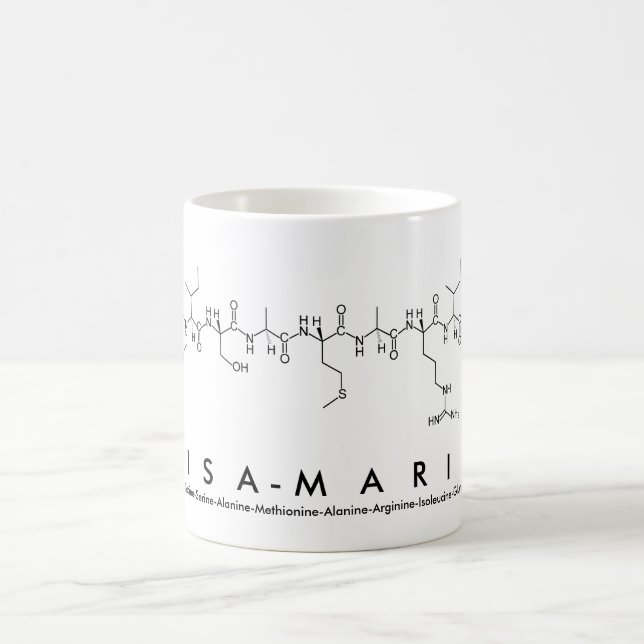 Lisa-Marie peptide name mug (Center)