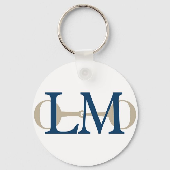 Lisa Molloy Training Stables logo keychain (Front)