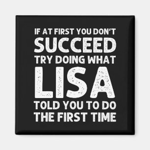 Lisa Name D Birthday Funny Christmas Jo Magnet