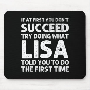 Lisa Name D Birthday Funny Christmas Jo Mouse Pad