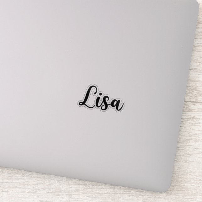 Lisa Name - Handwritten Calligraphy (Detail)