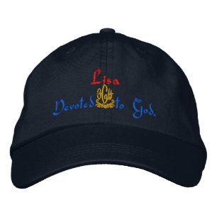 Lisa Name With German Meaning Navy Embroidered Hat