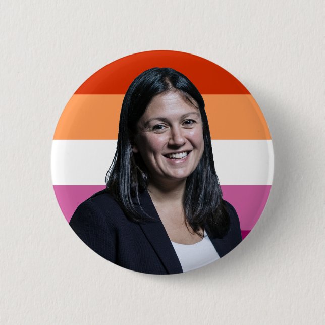 Lisa Nandy Lesbian Flag Badge (Front)
