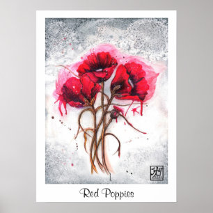 Lisa's Red Poppies Print