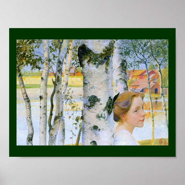 Lisbeth  at the Birch Trees Poster (Front)