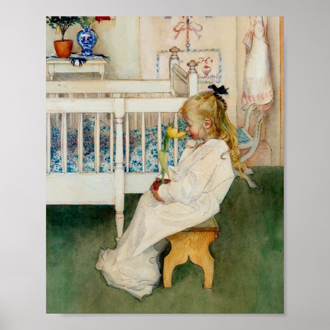 Lisbeth with Yellow Tulip Poster (Front)