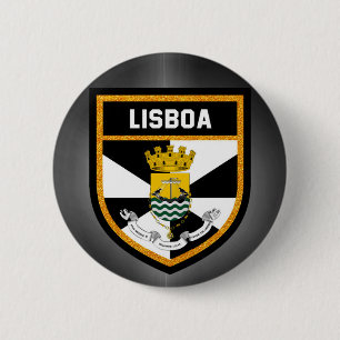 Lisboa Flag 6 Cm Round Badge