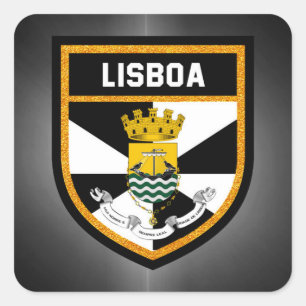 Lisboa  Flag Square Sticker