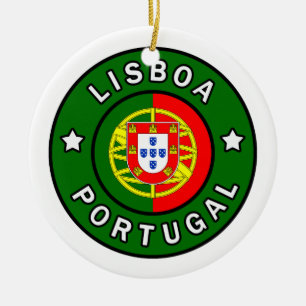 Lisboa Portugal Ceramic Ornament