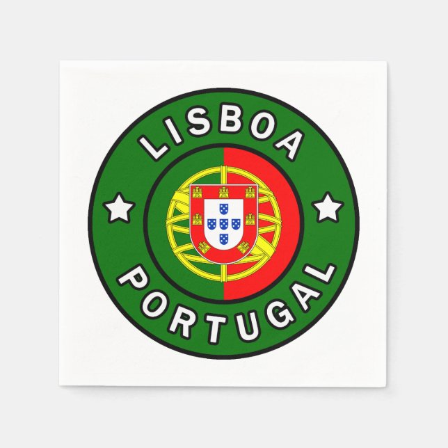 Lisboa Portugal Napkin (Front)