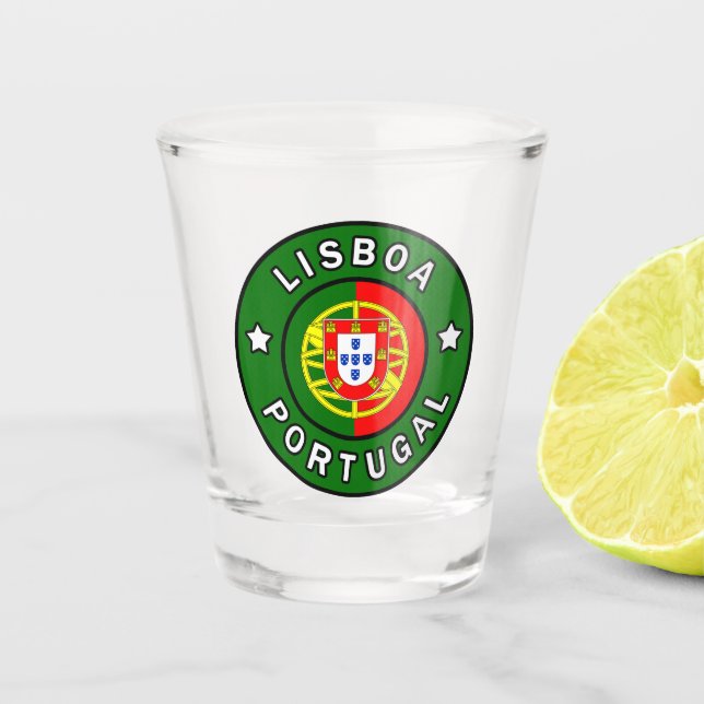 Lisboa Portugal Shot Glass (Front)