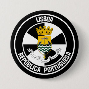 Lisboa Round Emblem 7.5 Cm Round Badge